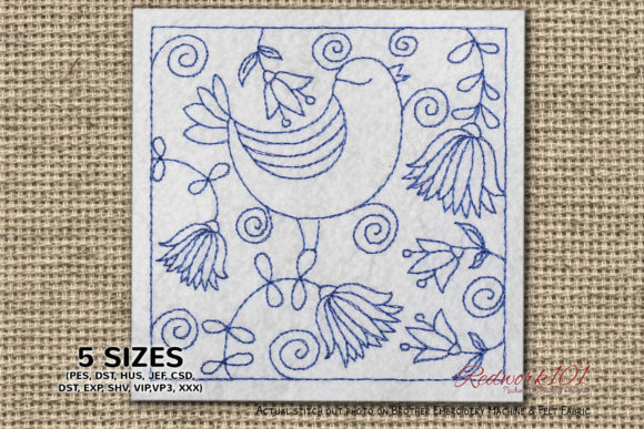 Bird with Lotus Flowers