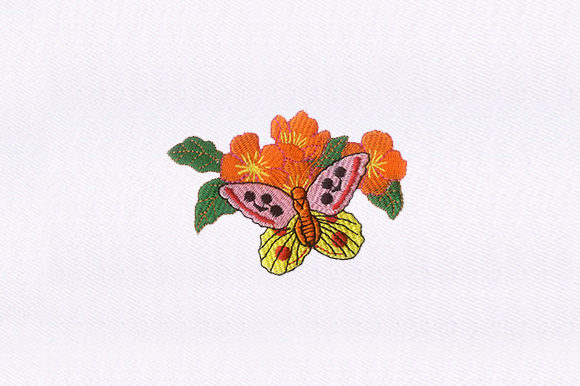 Butterfly Flowers: A Delicate, Versatile Embroidery Gem