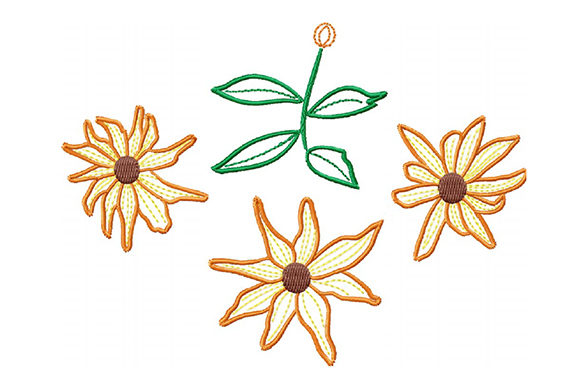 Fire Daisies: A Craft Fair-Ready Embroidery Design