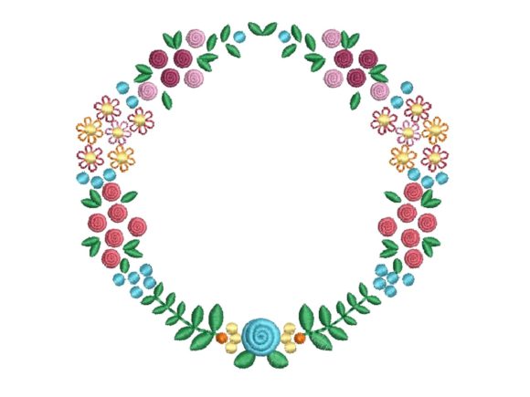 Flower and Roses Circle