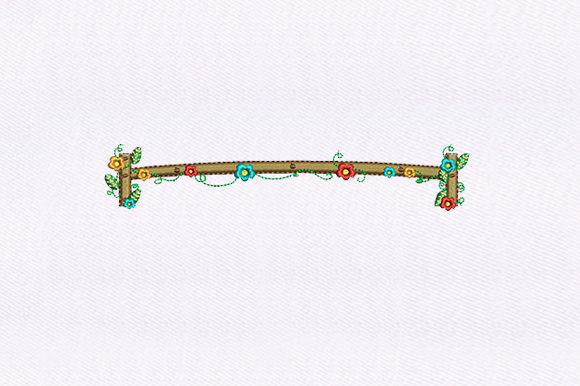 Flowers Hedge Border: A Smart Embroidery Choice for Small Business Branding