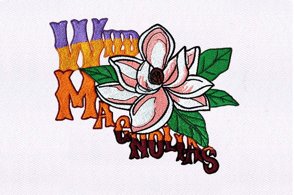 Magnolia Flowers Embroidery Design