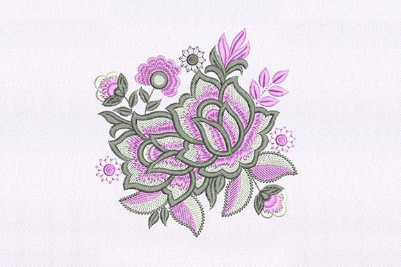 Pink White Flowers Design