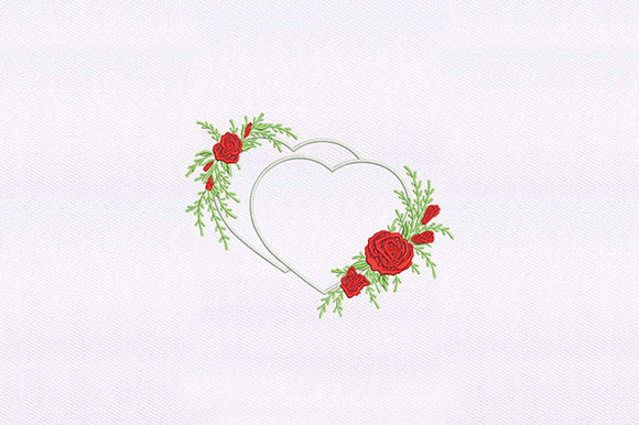 Two Hearts and Roses Arrangement