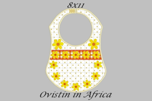 Yellow Flowers Adorable Baby Bib Large