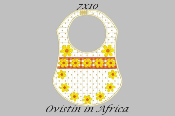 Yellow Flowers Adorable Baby Bib Small